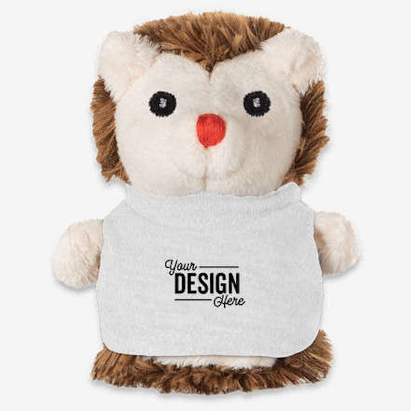 4" Shorty Hedgehog Plush Animal - White