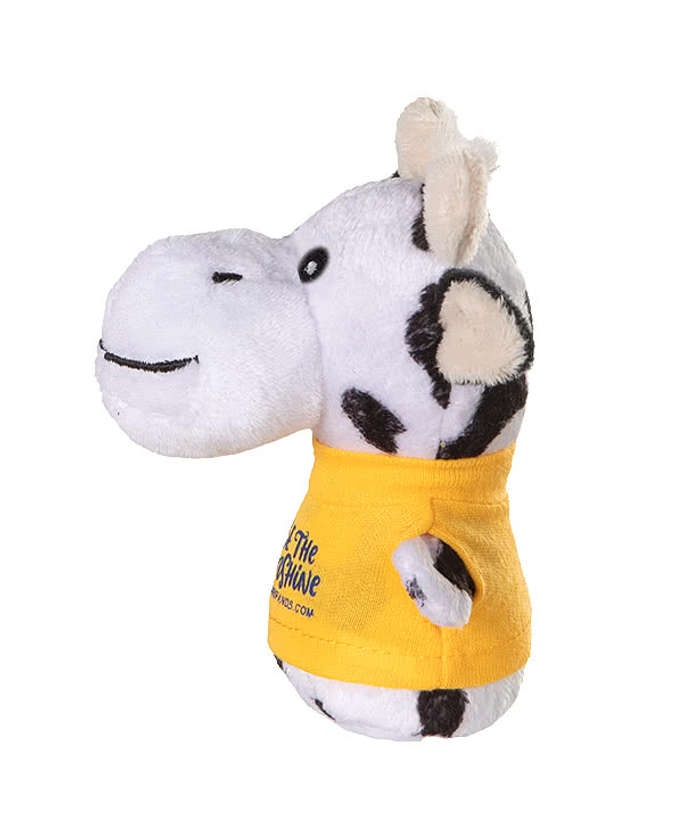 4" Shorty Cow Plush Animal - Pink