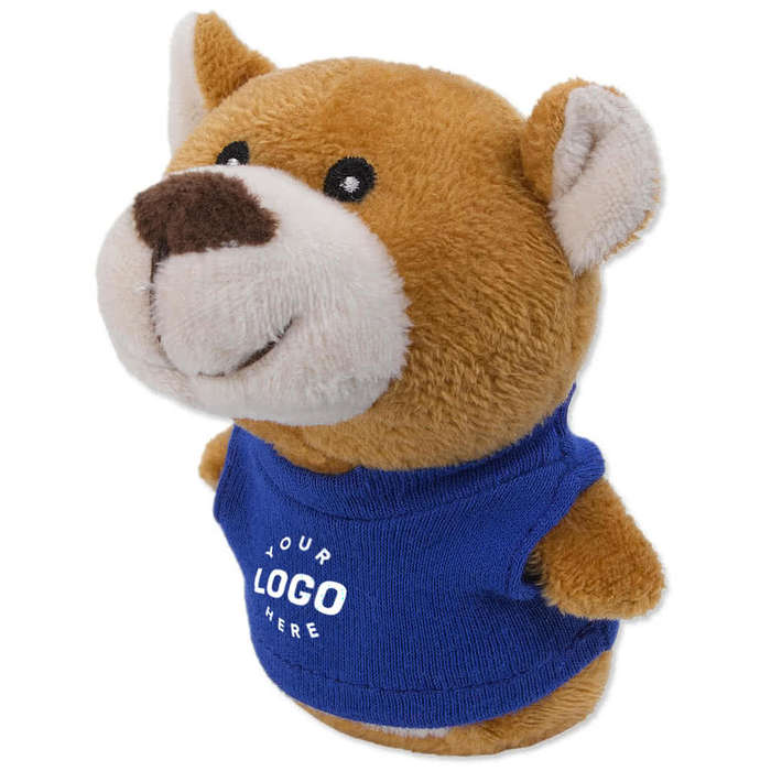 4" Shorty Bear Plush Animal - White