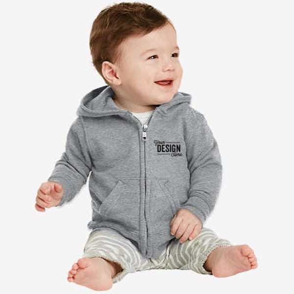 Port & Company Infant Core Zip Hoodie - Athletic Heather