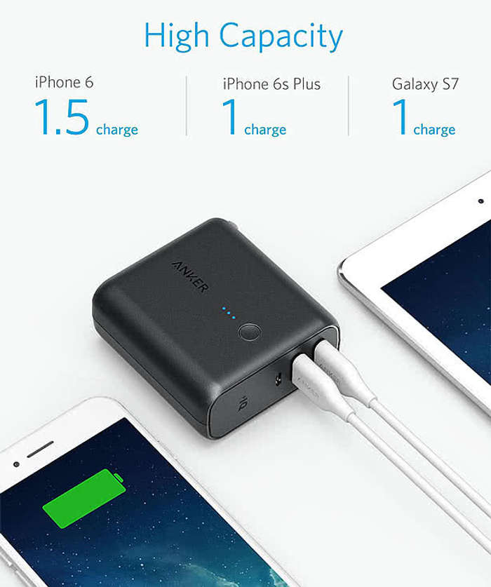 Anker PowerCore Fusion 5,000 mAh Charger - Black