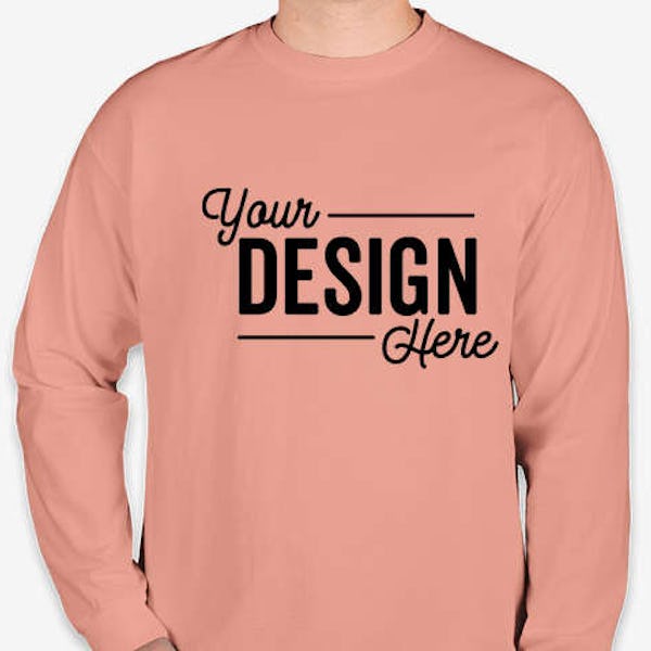 Comfort Colors 100% Cotton Long Sleeve Shirt - Terracotta
