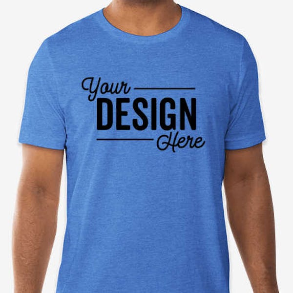 Bella + Canvas Jersey T-shirt - Heather True Royal