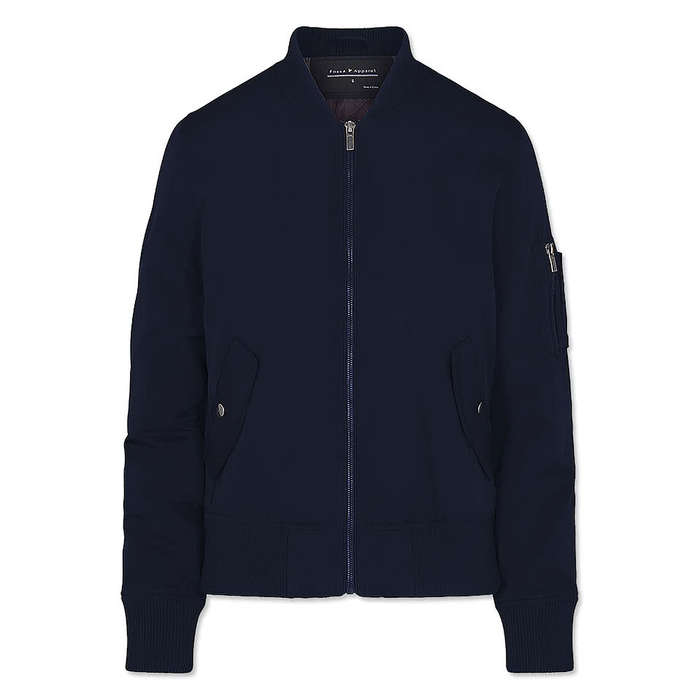 Fossa Apparel Women's Wingover Lightweight Bomber Jacket - Black