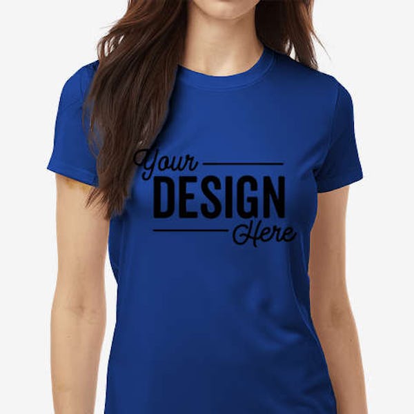 AllPro Women's Interlock UPF 50 Performance Shirt - Royal