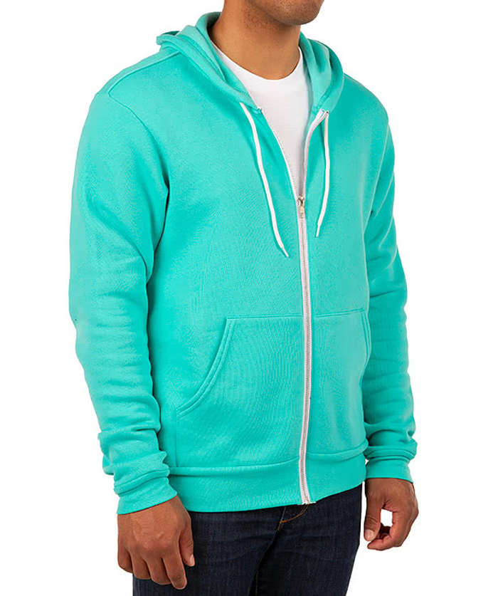 Bella + Canvas Ultra Soft Zip Hoodie - Forest