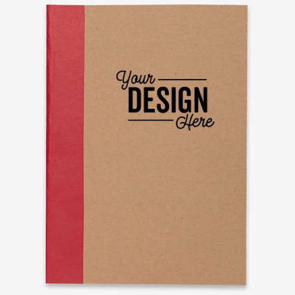 Color Pop Recycled Soft Cover Notebook - Red
