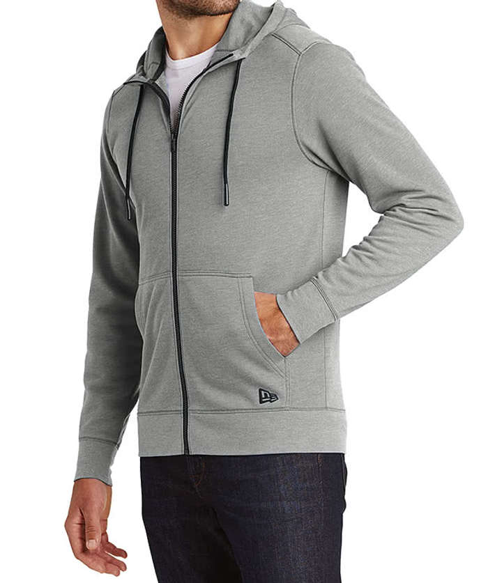 New Era Tri-Blend Zip Hoodie - Royal Heather 3 New Era Tri-Blend Zip Hoodie - Royal Heather