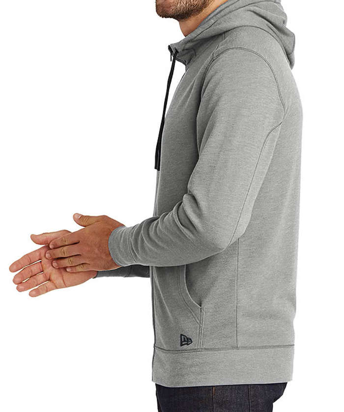 New Era Tri-Blend Zip Hoodie - Royal Heather 5 New Era Tri-Blend Zip Hoodie - Royal Heather