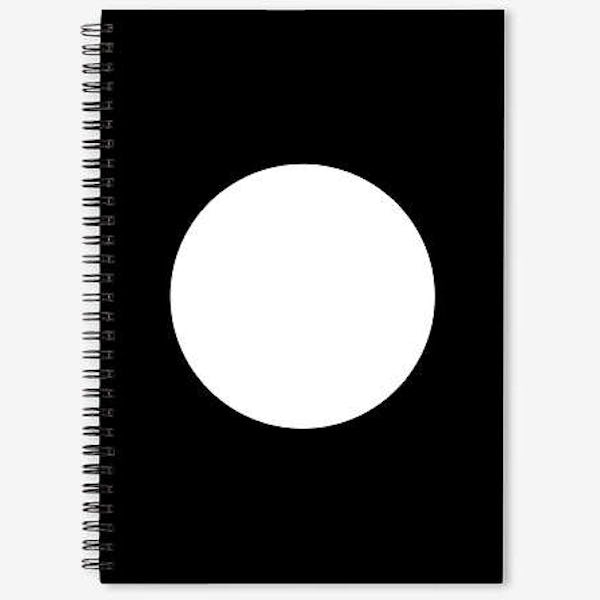 Circle JournalBooks ® Spiral Notebook - Black