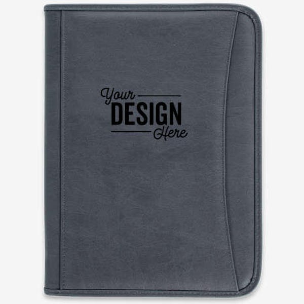 DuraHyde Zippered Padfolio - Blue