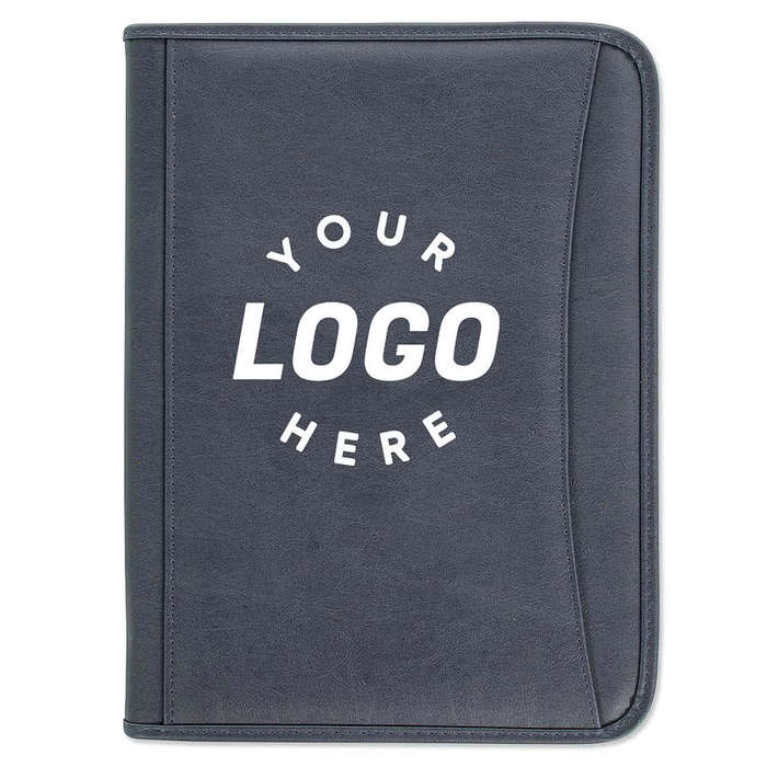 DuraHyde Zippered Padfolio - Blue