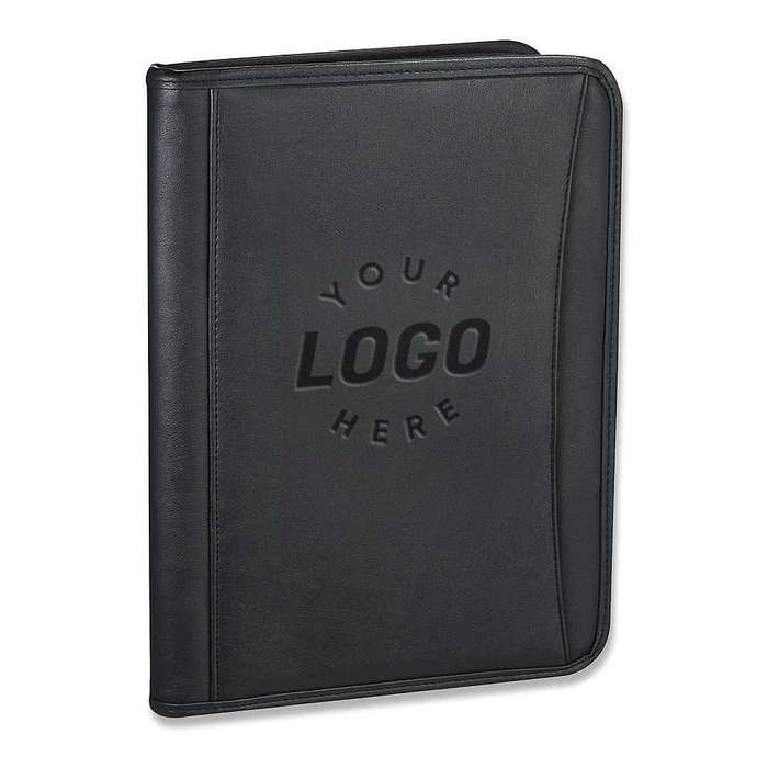 Debossed DuraHyde Padfolio - Black