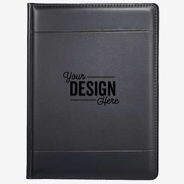 Debossed Windsor Impressions Padfolio - Black