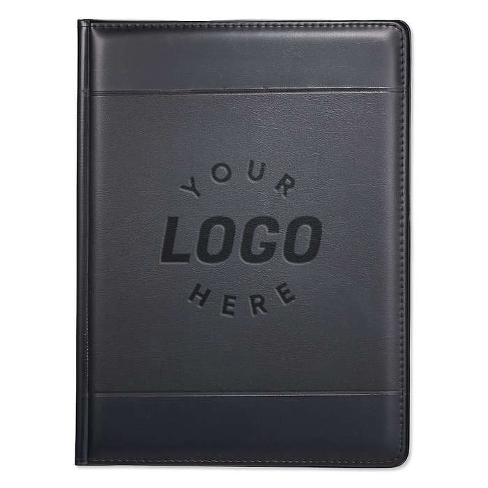 Debossed Windsor Impressions Padfolio - Black