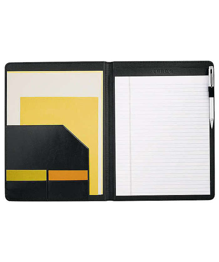 Debossed Windsor Impressions Padfolio - Black