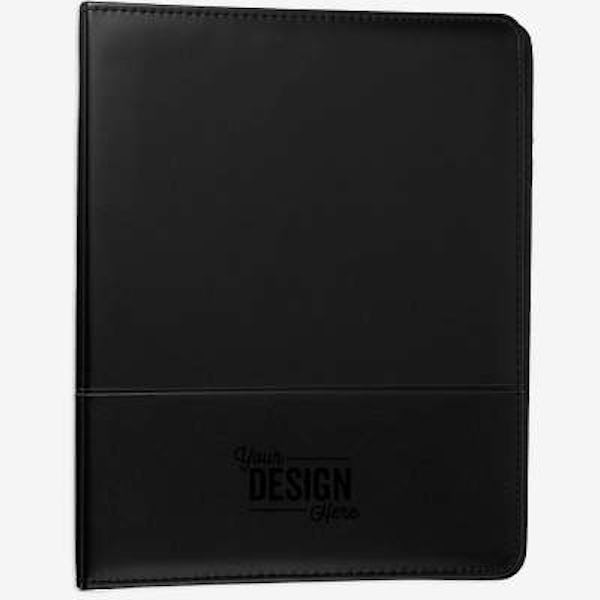 Associate UltraHyde Ringbinder Padfolio - Black