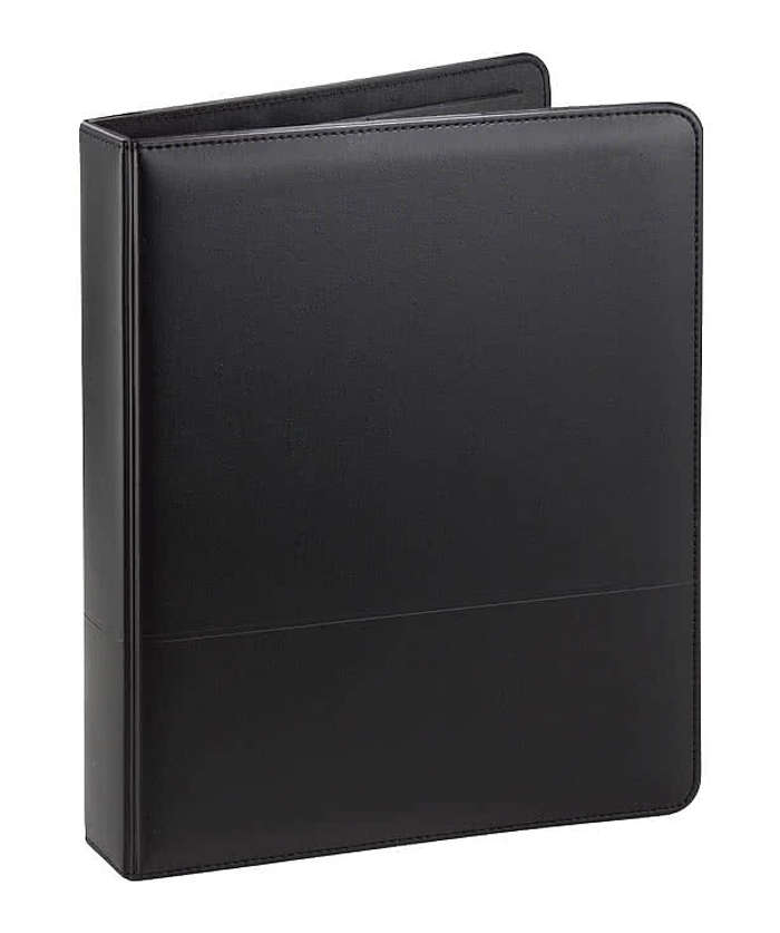 Associate UltraHyde Ringbinder Padfolio - Black