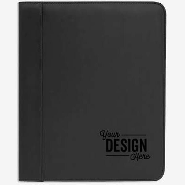 Debossed Ultrahyde FSC Padfolio - Black