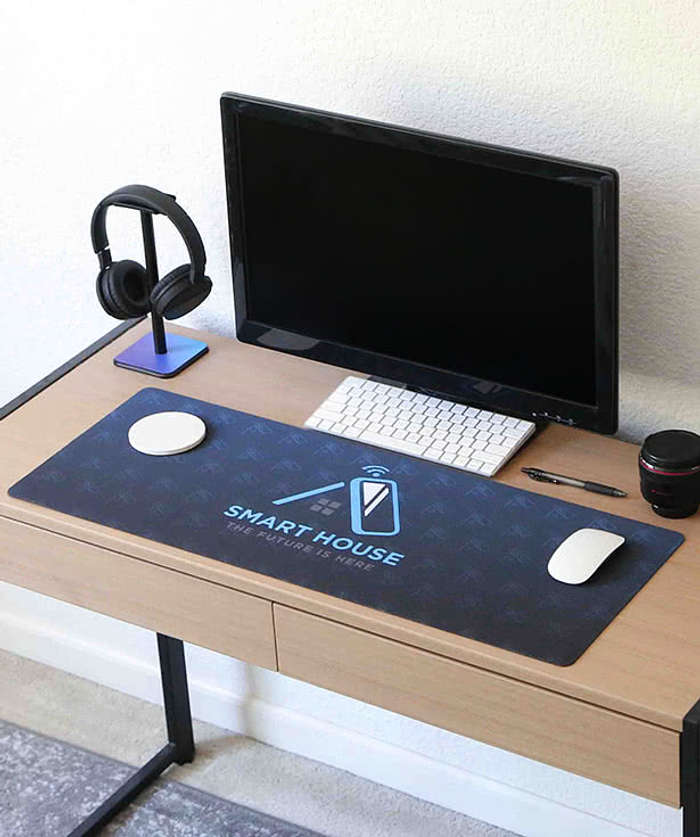 Full Color Recycled Desk Mat - Navy 3 Full Color Recycled Desk Mat - Navy