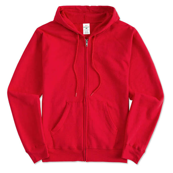 Hanes EcoSmart 50/50 Zip Hoodie - Navy