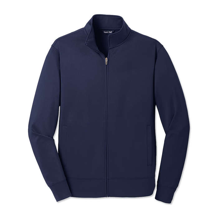 Sport-Tek Sport-Wick Tech Fleece Full Zip Jacket - Silver
