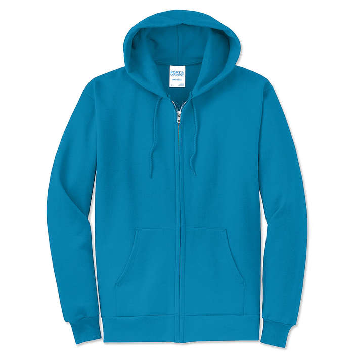 Port & Company Core Zip Hoodie - Dark Chocolate Brown