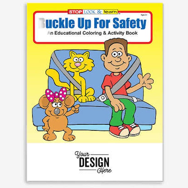 Coloring Book: Buckle Up for Safety - Seat Belt Safety