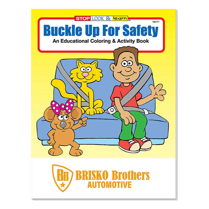Coloring Book: Buckle Up for Safety - Seat Belt Safety