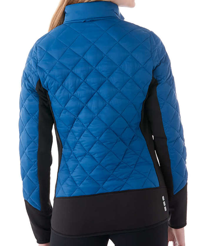 Elevate Women's Rougemont Diamond Quilted Insulated Puffer Jacket - Loden / Black