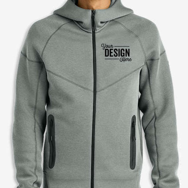 Nike Tech Fleece Zip Hoodie - Dark Grey Heather