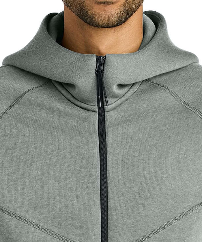 Nike Tech Fleece Zip Hoodie - Dark Grey Heather