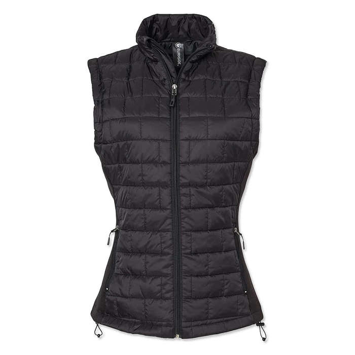 Burnside Women's Quilted Puffer Vest - Black