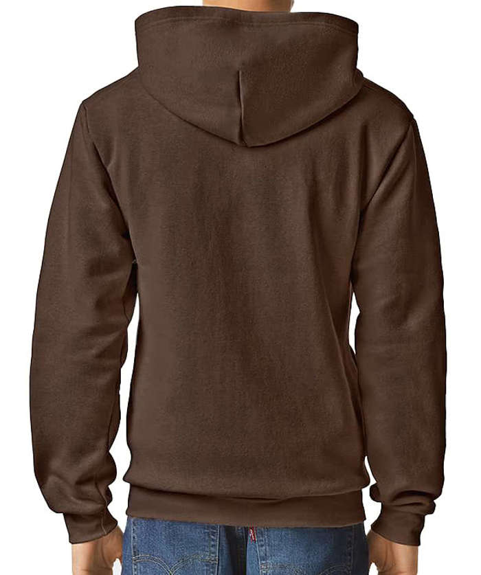 American Apparel ReFlex Fleece Zip Hoodie - Brown 4 American Apparel ReFlex Fleece Zip Hoodie - Brown
