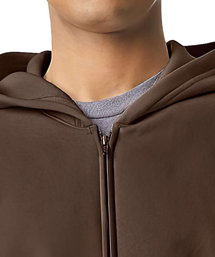 American Apparel ReFlex Fleece Zip Hoodie - Brown 6 American Apparel ReFlex Fleece Zip Hoodie - Brown