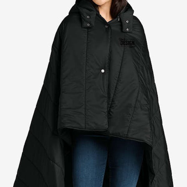 Eddie Bauer Puffy Camp Poncho - Black