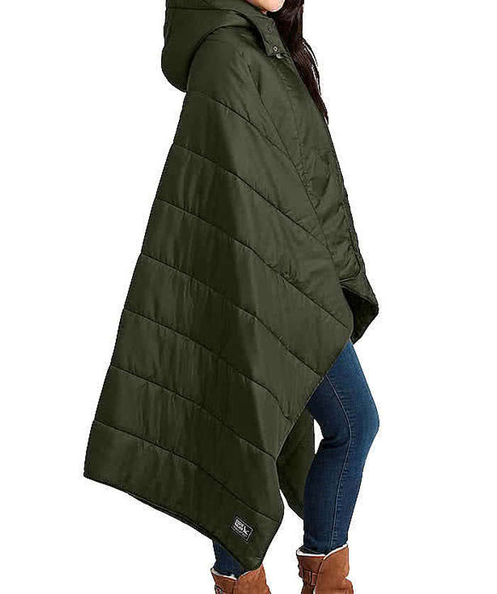 Eddie Bauer Puffy Camp Poncho - Black