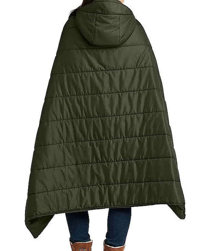 Eddie Bauer Puffy Camp Poncho - Black