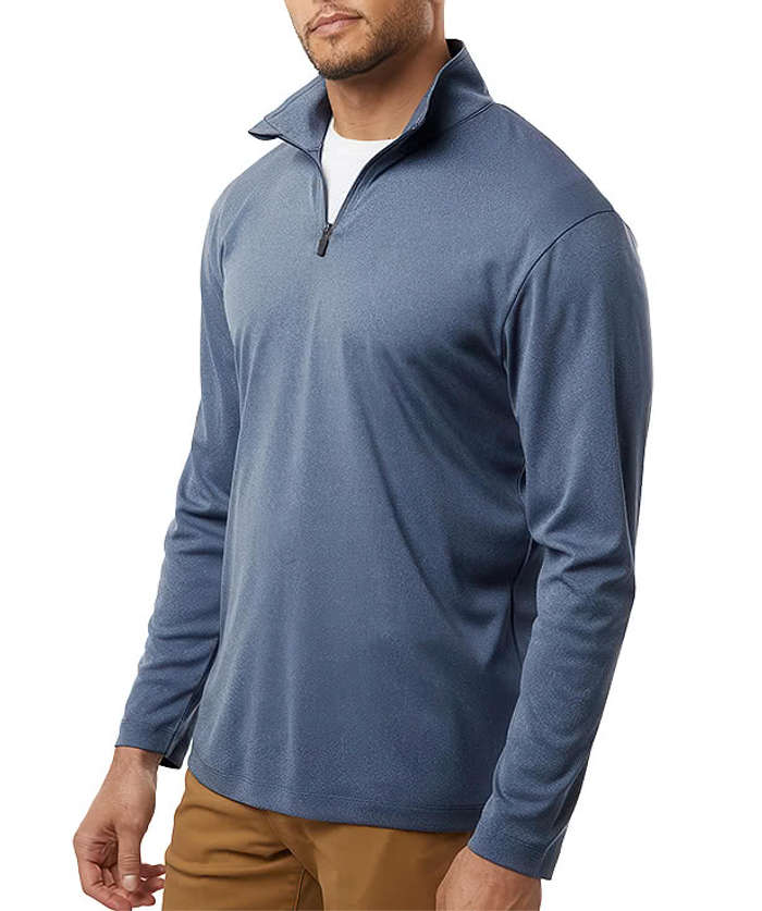 AllPro Pro-Lock UPF 50 Quarter Zip Performance Shirt - Royal