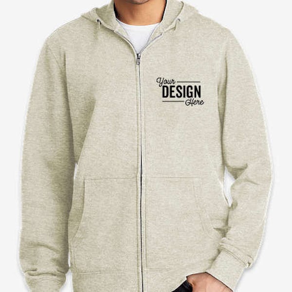 District V.I.T. Zip Hoodie - Oatmeal Heather