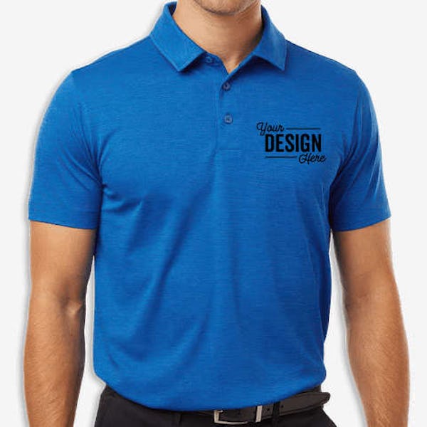 AllPro Pro-Lock Melange Performance Polo - Royal Melange