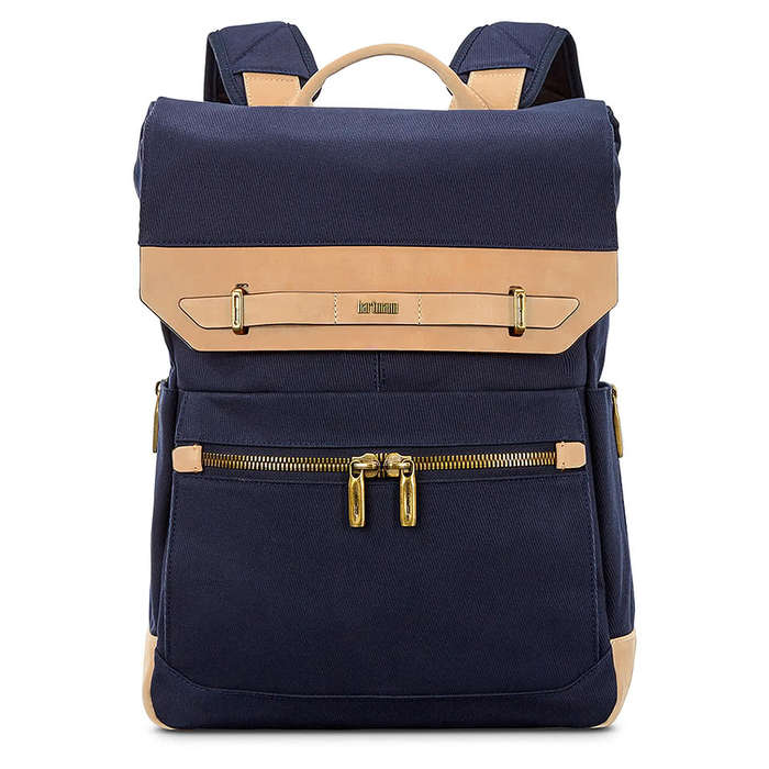 Debossed Hartmann Reserve Backpack - Midnight Navy