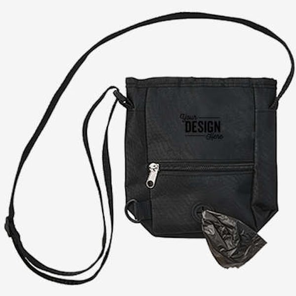 3-in-1 Pet Treat Carrier with Disposable Bags - Black