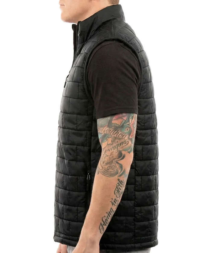 Burnside Quilted Puffer Vest - Steel 5 Burnside Quilted Puffer Vest - Steel