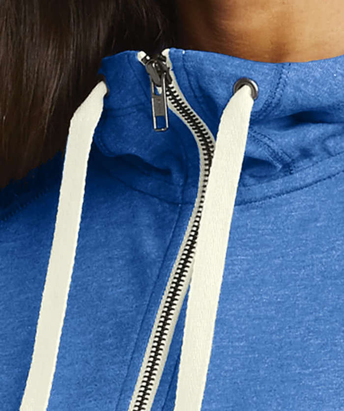 New Era Women's Sueded Lightweight Zip Hoodie - White 7 New Era Women's Sueded Lightweight Zip Hoodie - White