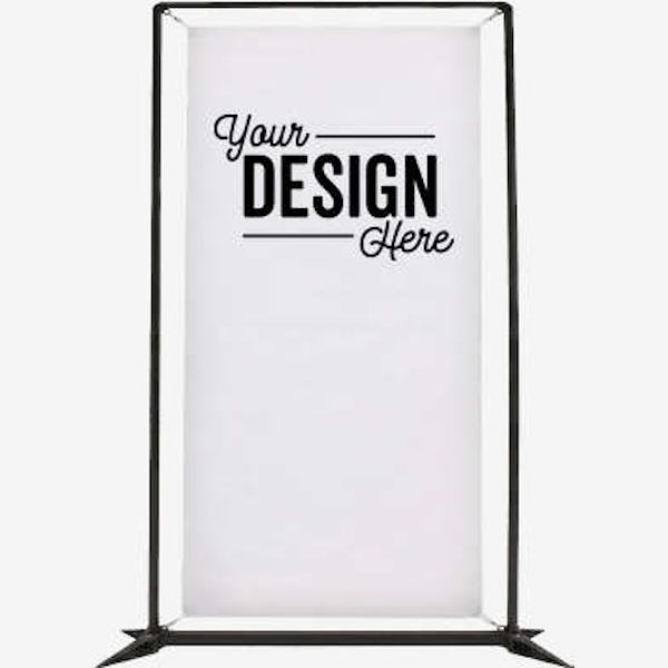 Full Color 55" x 90" FrameWorx Single-Sided Banner Display Kit - White