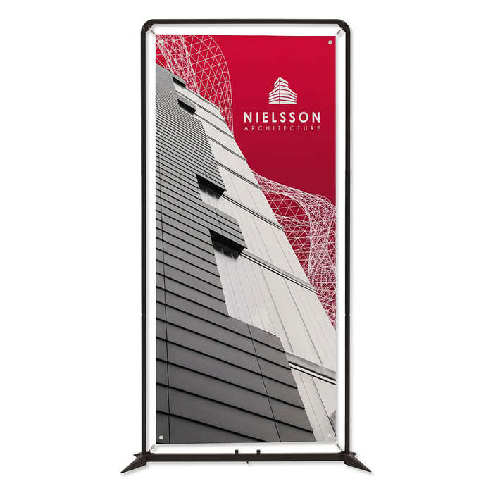 Full Color 55" x 90" FrameWorx Single-Sided Banner Display Kit - White
