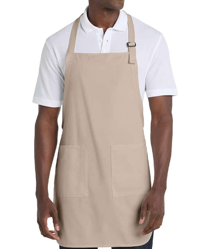 Port Authority Cotton Twill Two-Pocket Full Length Apron - Maroon 3 Port Authority Cotton Twill Two-Pocket Full Length Apron - Maroon