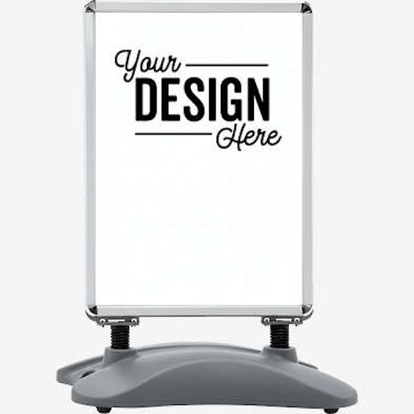 Full Color Outdoor Flex Sign Kit with Ballast Base - White