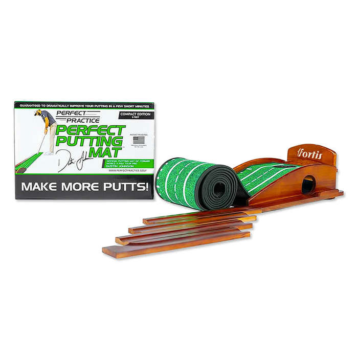 Full Color Perfect Practice Compact Edition Putting Mat - Green